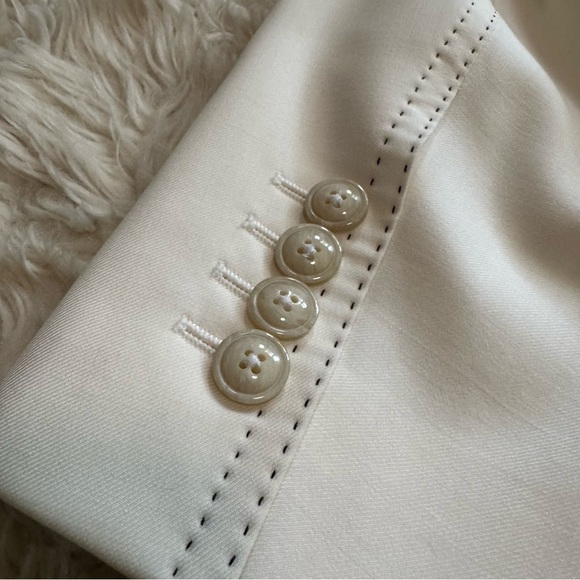 Dolce & Gabbana Men's White Cream Sicilia Single Breasted Blazer - Size 36 US - Picture 12 of 16